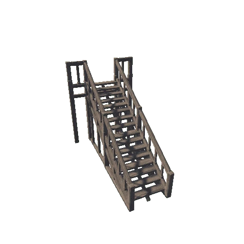 Deck Stairs 2A1 (Railing)